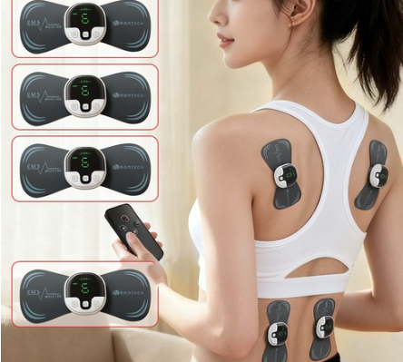 목과 어깨를 간편하게 관리하는 SOVI EMS/TENS 무선 저주파 마사지기 JQ001